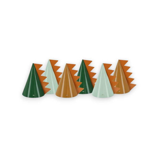 Picture of DINOSAUR PARTY HATS 14CM - 6 PACK